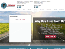 Tablet Screenshot of premiertire.us